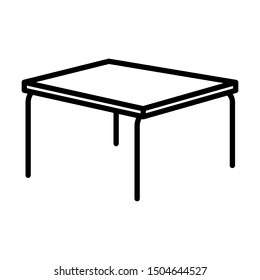 interior design furniture table icon vector - Shutterstock ID 1504644527