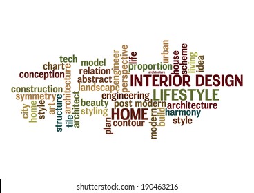 Words Interior Design Stock Vectors Images Vector Art
