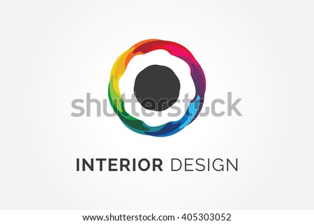 Interior Design Logo Decoration Company Logo Stock Image