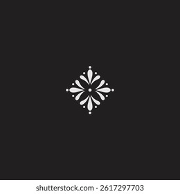interior design logo flower illusion technology