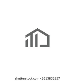 interior design logo square house technology