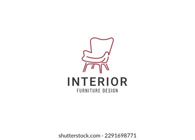 interior design logo vector icon illustration