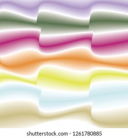 The interior design of a multicolored curve