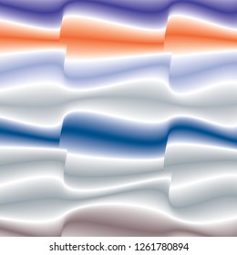 The interior design of a multicolored curve