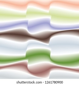 The interior design of a multicolored curve