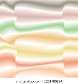 The interior design of a multicolored curve