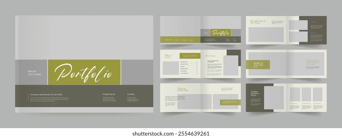 Interior Design Portfolio Architectural Works Portfolio Layout Template