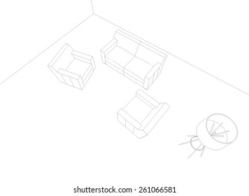 interior design sketch