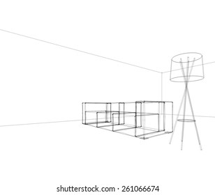 interior design sketch