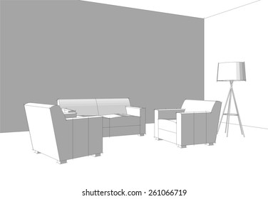 interior design sketch