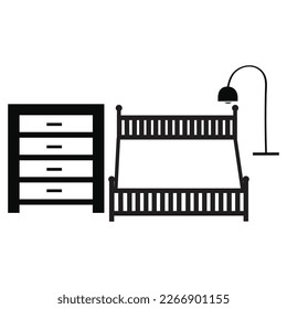 Interior design vector illustration. furniture art drawing, Furniture, Sketchy illustration of living room interior
