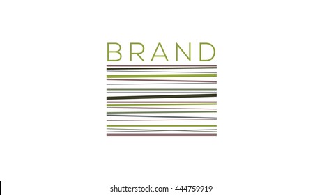 Interior design vector logo template.