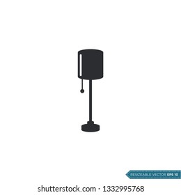 Interior Desk Lamp Icon Vector