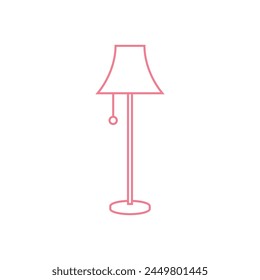 Interior Desk Lamp Icon Vector Illustration Design