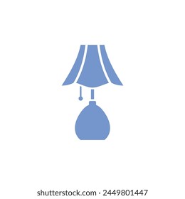 Diseño de Ilustración vectorial de icono de lámpara de escritorio interior