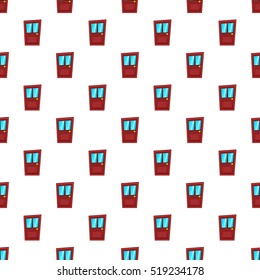 Interior door pattern. Cartoon illustration of interior door vector pattern for web