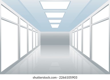 interior empty room design isolated - 3d illustration