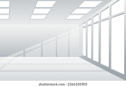 diseño de habitación vacío interior aislado - ilustración 3d