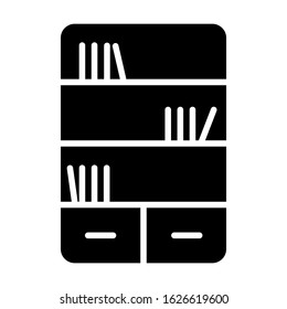 Interior Furniture Bookcase Icon Vector Stock Vector (Royalty Free ...