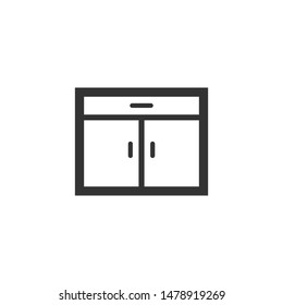 interior furniture chair and table vector logo