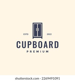 interior furniture home minimalist cupboard room modern logo design vector icon illustration