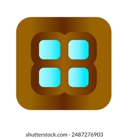 interior furniture icon gradient style