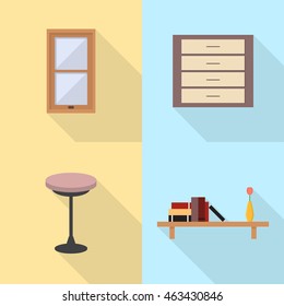 Interior and Furniture Icons Set