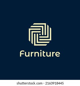 Interior Furniture Logo Template Design Vector Stock Vector (Royalty ...