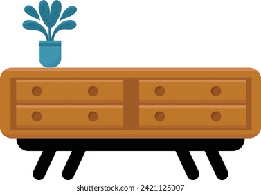 Interior Furniture Vector element Illustration