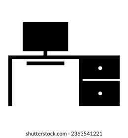 logotipo vectorial de icono de tabla de tv en casa en estilo plano y moderno