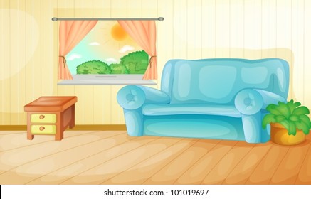 Interior of a house living room