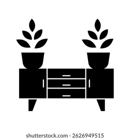  Icono interior en estilo de Vector de contorno. Representa el diseño del hogar, la arquitectura y la decoración de interiores. Ideal para App de decoración del hogar, i