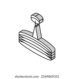 interior lamp ceiling isometric icon vector. interior lamp ceiling sign. isolated symbol illustration