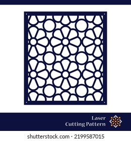 Interior laser cutting design square templates