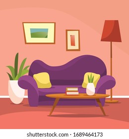 Interior of the living room. 