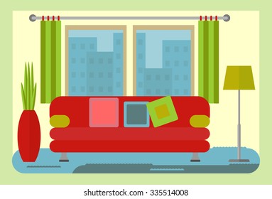 Interior of a living room
