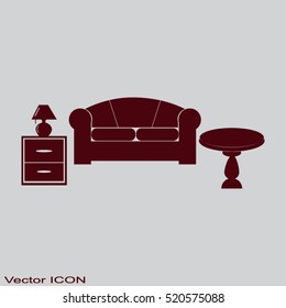 Interior of a living room.