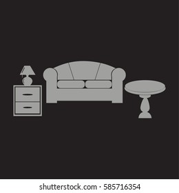 Interior of a living room.