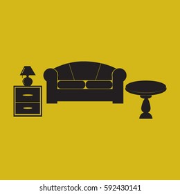 Interior of a living room.