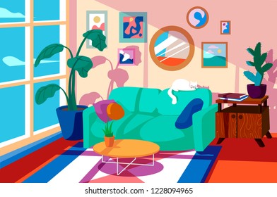 Livingroom Cartoon Images, Stock Photos & Vectors | Shutterstock