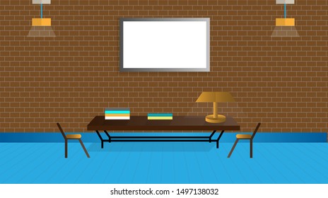  Interior of the living room vector EPS10
