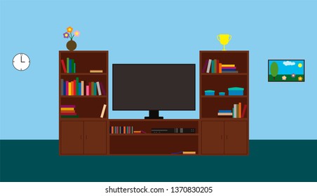 5,979 Living room tv cartoon Images, Stock Photos & Vectors | Shutterstock