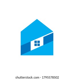 Innenlogo, abstraktes Haus-Logo