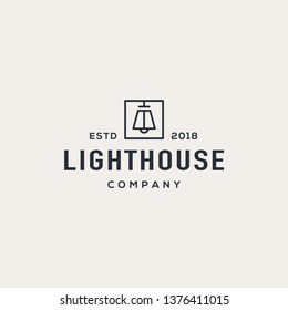 Interior logo design concept. Universal lamp design.