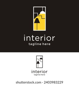 diseño de logotipo de interiores, diseño de logotipo de inspiración de vectores, diseño del logotipo de inspiración de diseño