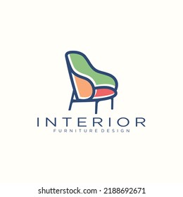 interior logo design, minimalist sofa