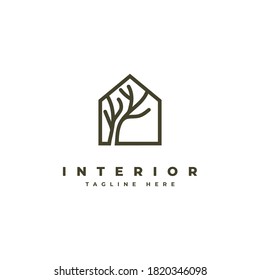 Interior logo design symbol illustration vector template