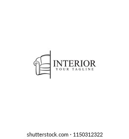 Interior Logo Design, Vector Template