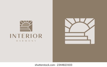 Interior Logo Template. Universal creative premium symbol. Vector illustration. Creative Minimal design template. Symbol for Corporate Business Identity