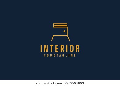 Interior logo vector icon illustration